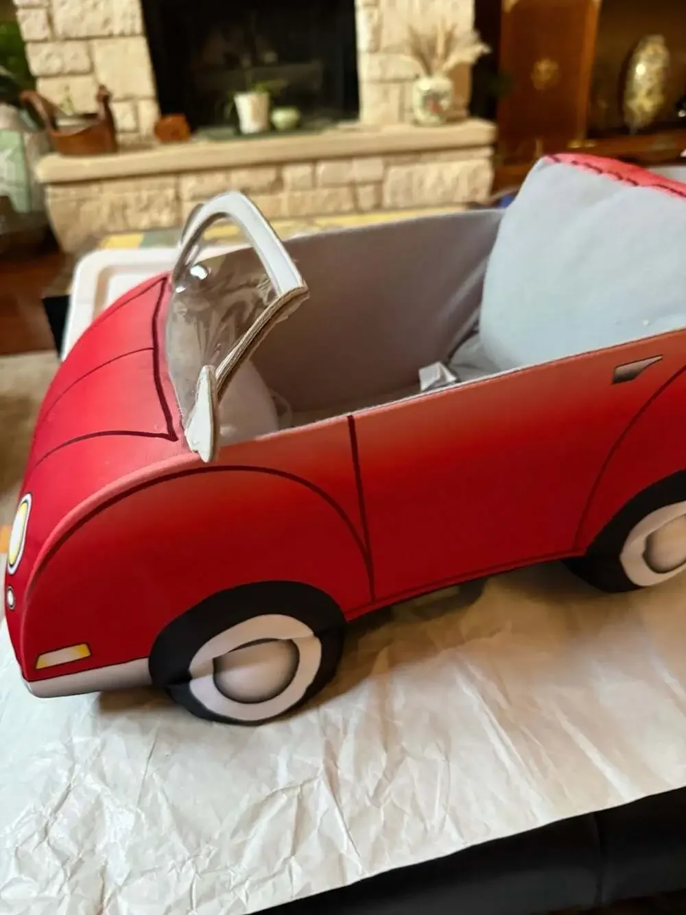Build-A-Bear Workshop Classic Red Plush Convertible Car Toy